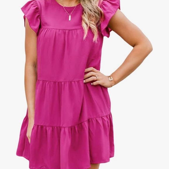 Amazon Dresses Amazon Hot Pink Dress Poshmark